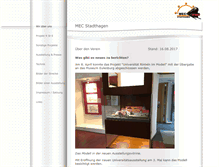 Tablet Screenshot of mec-stadthagen.de